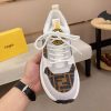 Fendi Run Sneakers in Brown and Grey