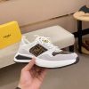 Fendi Run Sneakers in Brown and Grey