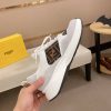 Fendi Run Sneakers in Brown and Grey