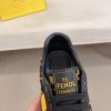 Fendi Brown and Black FF Jacquard Match Sneakers