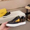 Fendi Brown and Black FF Jacquard Match Sneakers