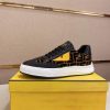 Fendi Brown and Black FF Jacquard Match Sneakers