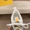 Fendi Run Sneaker in White and Grey