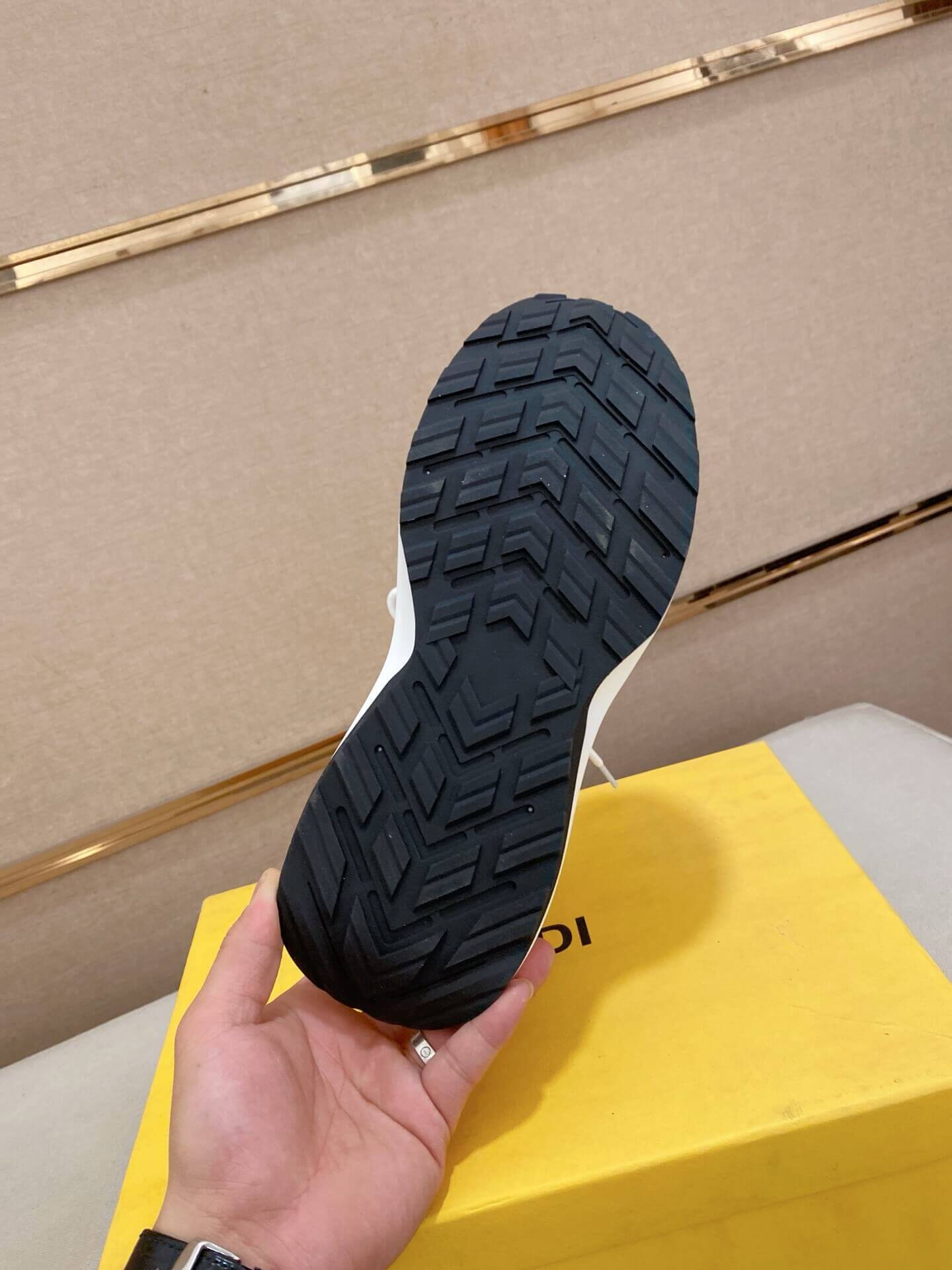 Fendi Run Sneaker in White and Grey 3 Fendi Run Sneaker in White and Grey - Image 3