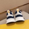 Fendi Run Sneakers in Blue and White