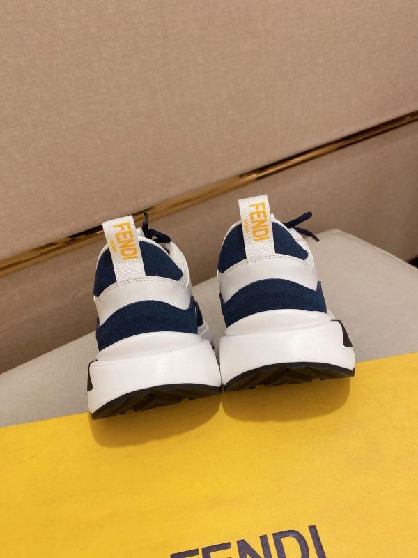 Fendi Run Sneakers in Blue and White