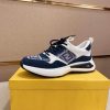Fendi Run Sneakers in Blue and White