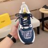 Fendi Run Sneakers in Blue and White