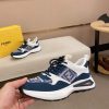 Fendi Run Sneakers in Blue and White