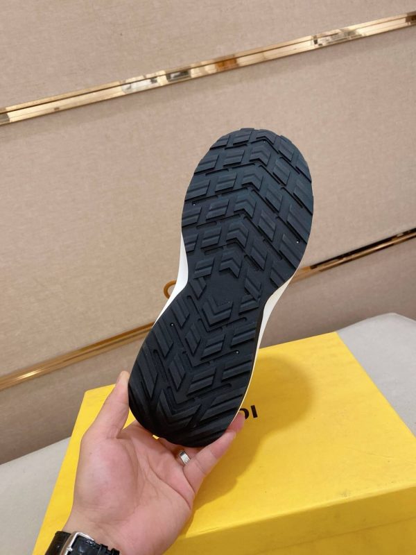 Fendi Brown FF Jacquard Run Sneakers