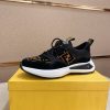 Fendi Brown FF Jacquard Run Sneakers