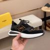 Fendi Brown FF Jacquard Run Sneakers