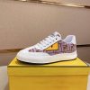 Fendi Purple and Brown FF Jacquard Sneakers