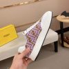 Fendi Purple and Brown FF Jacquard Sneakers