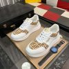 Fendi Roma Sneaker in Beige FF Jacquard and White Leather