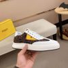 Fendi Brown FF Jacquard Sneakers