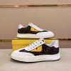 Fendi Brown FF Jacquard Sneakers