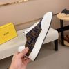 Fendi Brown FF Jacquard Sneakers