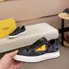 Fendi Match Sneakers in Black and Grey