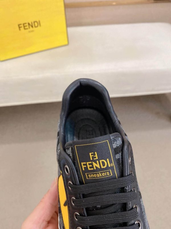 Fendi Match Sneakers in Black and Grey