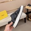 Fendi Match Sneakers in Black and Grey