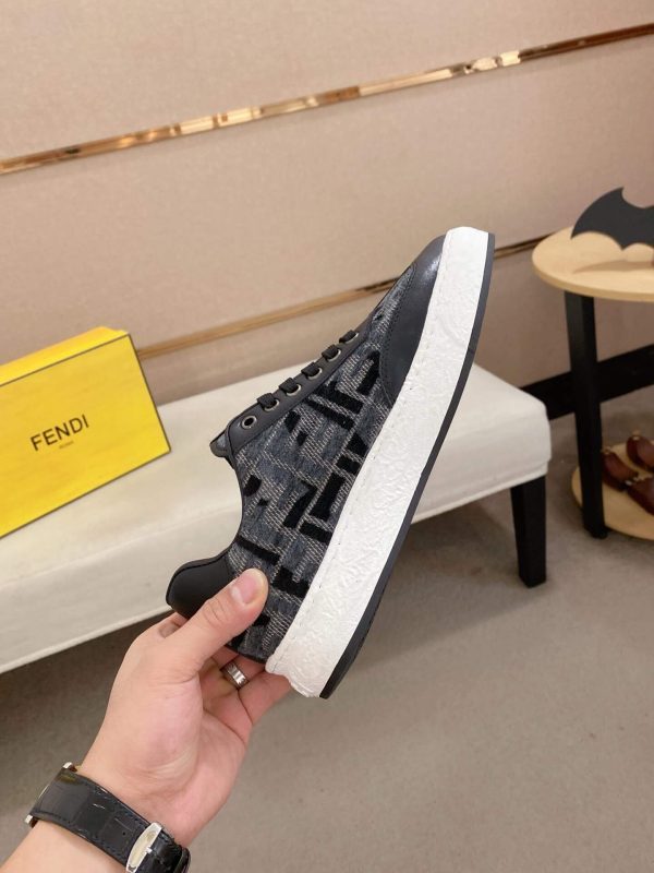 Fendi Match Sneakers in Black and Grey