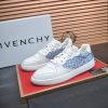 Givency Men's Blue Denim and White Leather Sneaker