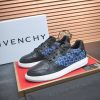 Givency Men's Blue Denim and Black Leather Sneaker