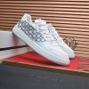 Givency Men's White Denim and Leather Sneaker