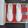 Givency Men's Blue Denim and White Leather Sneaker