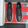 Givency Men's Blue Denim and Black Leather Sneaker