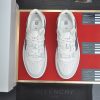 Givency Men's Grey Denim and White Leather Sneaker