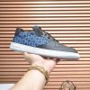 Givency Men's Blue Denim and Black Leather Sneaker
