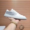 Givency Men's White Denim and Leather Sneaker