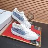 Givency Men's Blue Denim and White Leather Sneaker