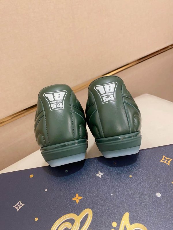 GreenLouisVuittonFootprintFootballTrainer_8 Louis Vuitton LV Green Footprint Soccer Sneaker