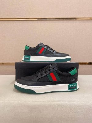 GucciAcesneaker._1_3090613a-a569-49ad-b6b0-55a5b61c7405 Gucci Ace Black GG Supreme Canvas Sneaker with Web