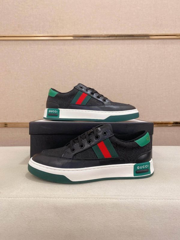 GucciAcesneaker._1_3090613a-a569-49ad-b6b0-55a5b61c7405 Gucci Ace Black GG Supreme Canvas Sneaker with Web