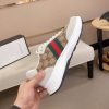 GucciAcesneaker._9_7a389466-8d6f-43fd-9aec-6795167c58cf Gucci Ace Beige and Ebony GG Supreme Canvas Trainer with Web