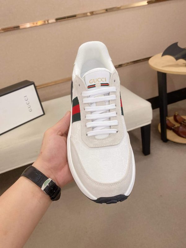 Gucci Ace White Trainer with Web
