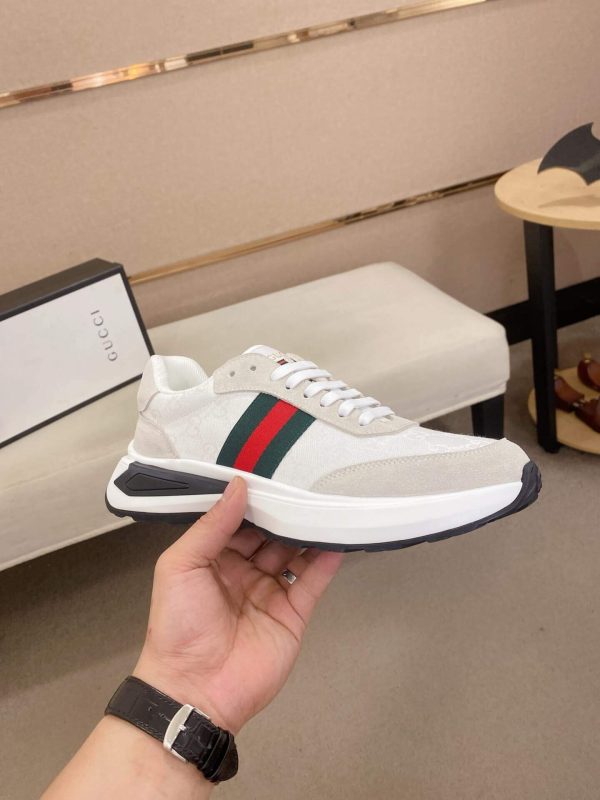 Gucci Ace White Trainer with Web