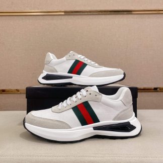 Gucci Ace White Trainer with Web