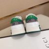Gucci Ace Beige and Blue GG Supreme Canvas Sneaker with Web