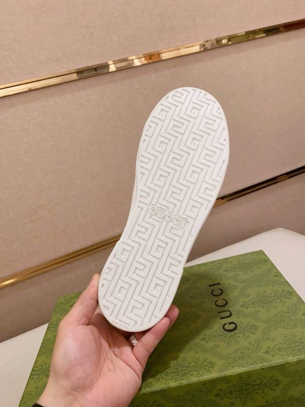 Gucci Ace Black Denim Trainer with Web