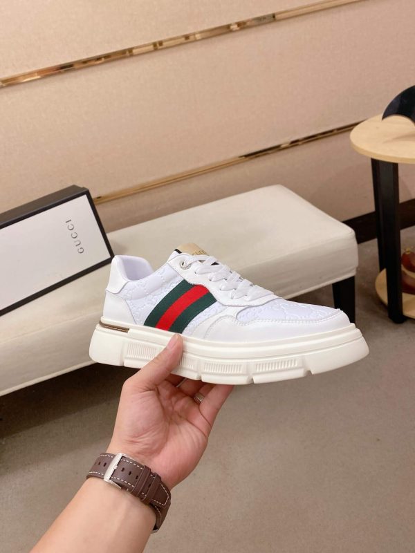 Beige Gucci GG Supreme Ace Sneakers