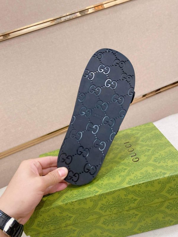 GucciGGMen_sSummerSlippers_4_46ac8e03-2a81-473e-9072-7b28bbe4e3ff Gucci Men's Slide Sandal in Black GG Suede