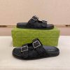 GucciGGMen_sSummerSlippers_5_acdeedbc-9c94-4dad-ae38-86150a884a3f Gucci Men's Slide Sandal in Black GG Suede