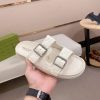 Gucci Men's Slide Sandal in White GG Leather