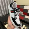 Gucci Ace Men's White Smooth Leather and Black Suede Trainer with Web