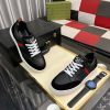 Gucci Ace Men's Smooth Leather and Suede Trainer with Web